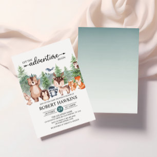 Invitación Que la aventura comience Baby Shower