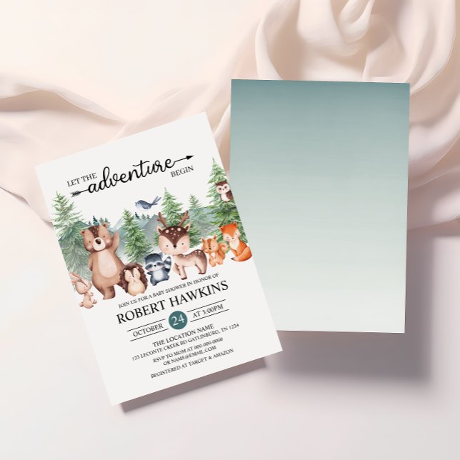 Invitación Que la aventura comience Baby Shower (Subido por el creador)
