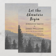 Que la aventura comience el Boda de los bosques de