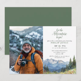 Invitación Que la aventura comience la jubilación de la foto 