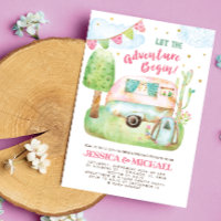 Que la aventura empiece a acampar Baby Shower