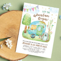 Que la aventura empiece a acampar Baby Shower