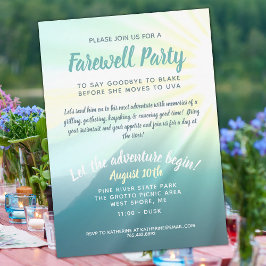 Invitación Que la aventura empiece bien Fiesta