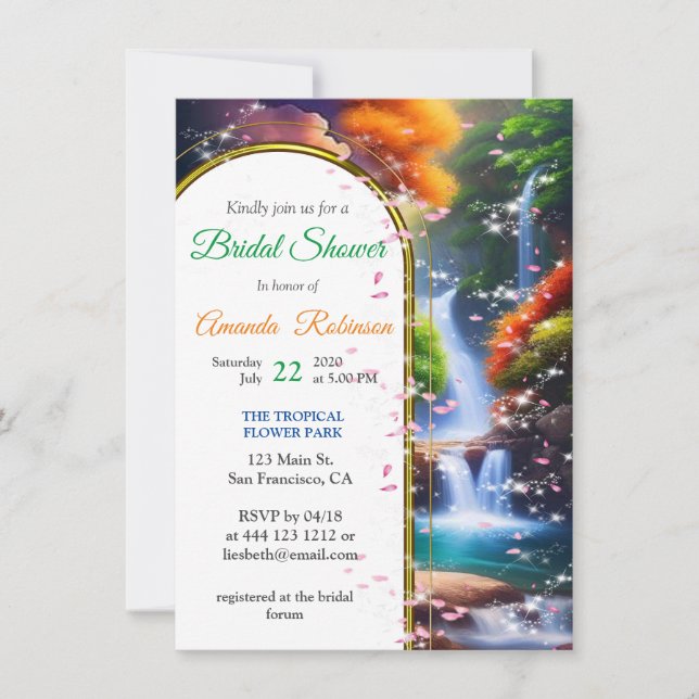 Invitación Qué mundo maravilloso en el que vivo (Anverso)