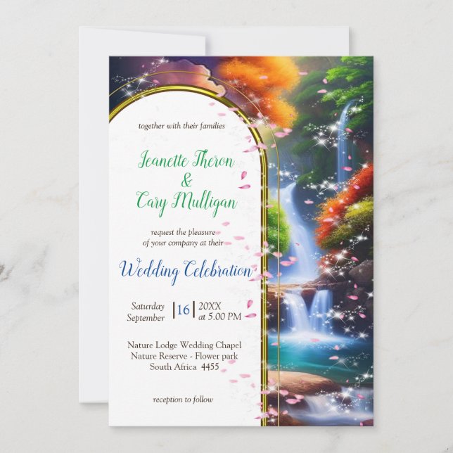 Invitación Qué mundo maravilloso en el que vivo (Anverso)