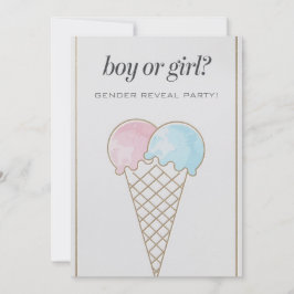 Invitación ¿Qué revela el género de helados de primicia?