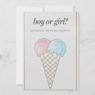 Invitación ¿Qué revela el género de helados de primicia?