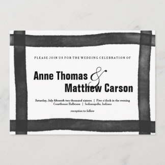 Invitación que se casa de la frontera de cepillo