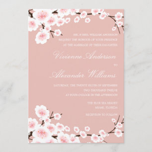 INVITACIÓN QUE SE CASA DE LAS FLORES DE CEREZO EL