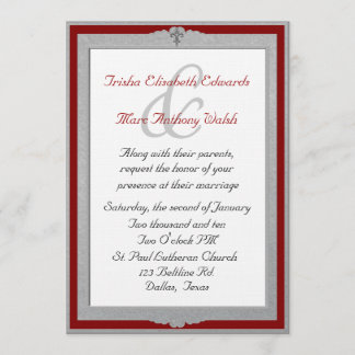 Invitación que se casa enmarcada elegante