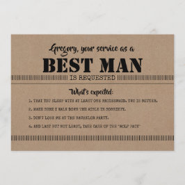 Invitación Qué se espera - Funny Mejor Propuesta de Hombre