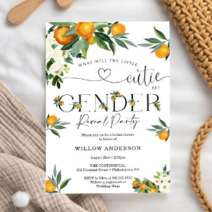 Invitación ¿Qué Será Cutie Citrus Limón Despedida de Soltera