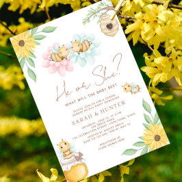 Invitación ¿Qué Será La Ducha Neutral De Género De La Bebé?