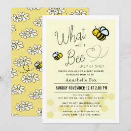 Invitación ¿Qué será si el género revela el Baby Shower amari