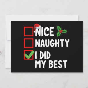 Invitación Qué travieso hice mi mejor familia de Navidades
