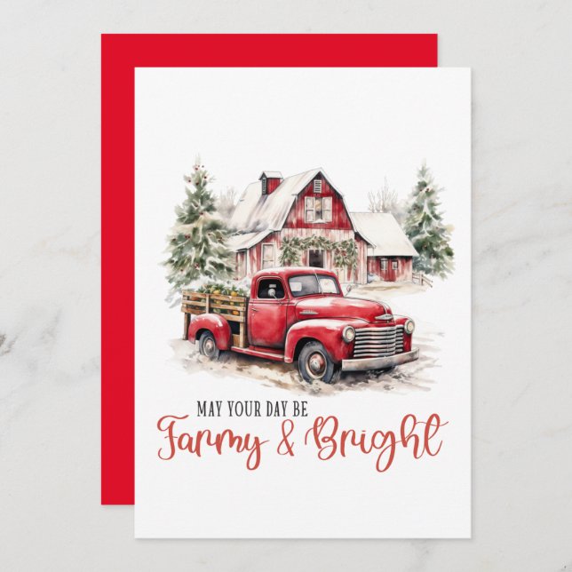 Invitación Que tu día sea Marry y Brillante (Anverso / Reverso)