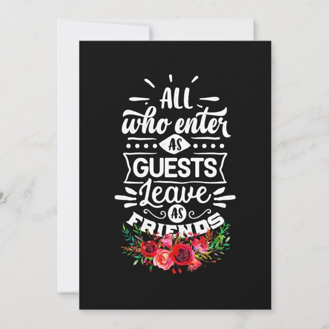 Invitación Quedar como amigos (Anverso)