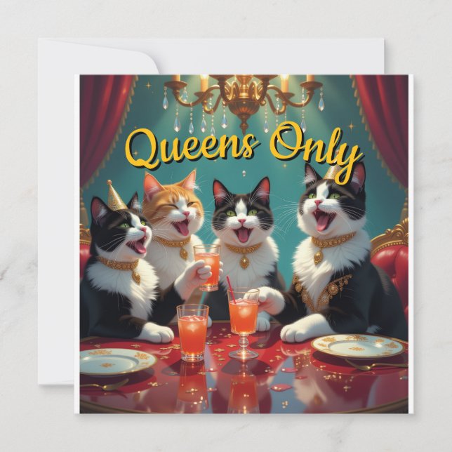 Invitación Queens only! (Anverso)