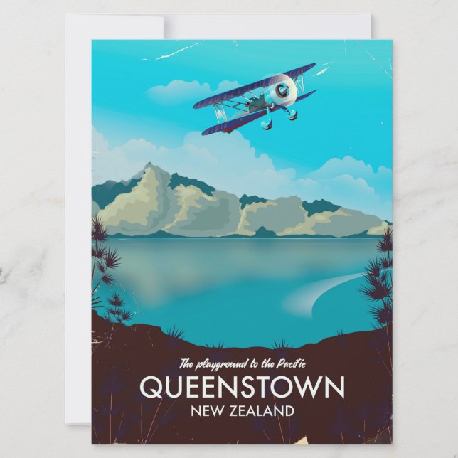 Invitación Queenstown Nueva Zelanda (Anverso)