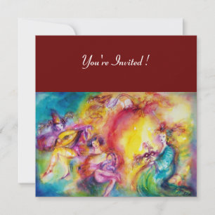 Invitación QUEMANDO EL CARNIVAL, Baile de Máscaras de Mardi G