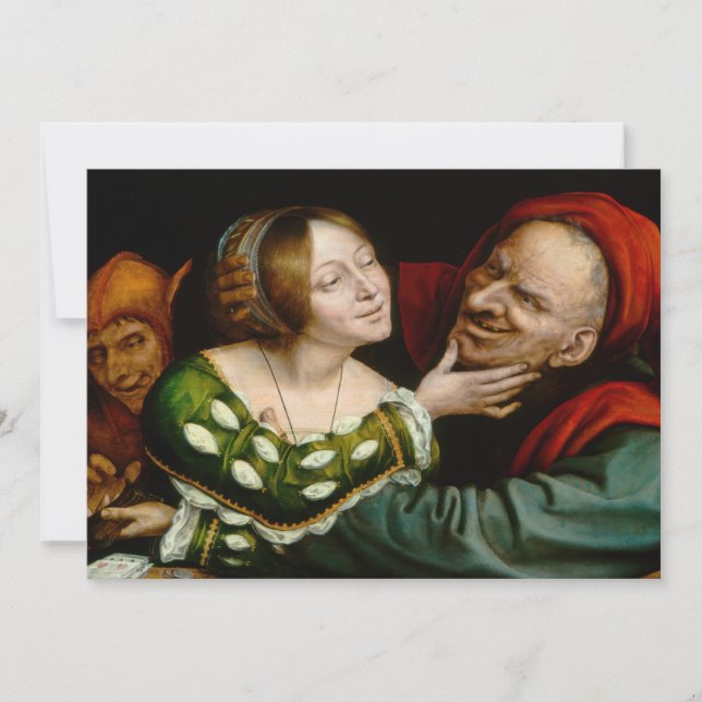 Invitación Quentin Matsys - Amantes coincidentes (Anverso)