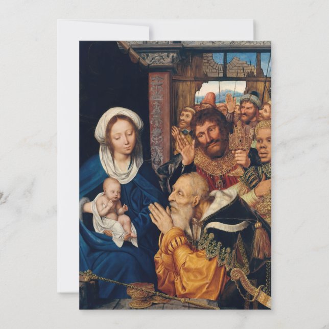 Invitación Quentin Matsys - La adoración de los Magos (Anverso)