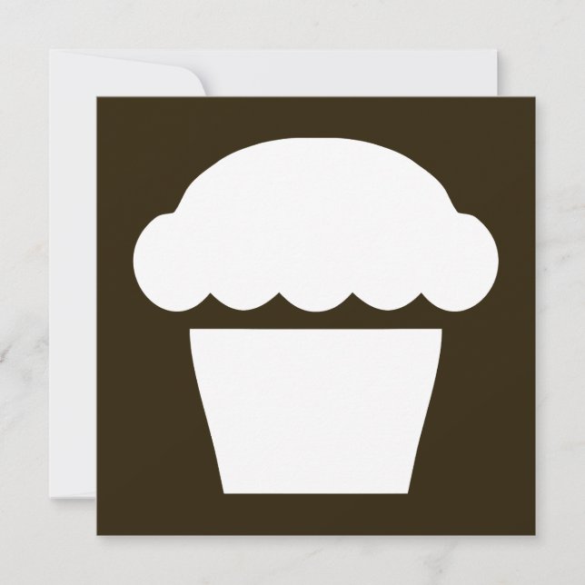 Invitación quequitos simples / muffin (Anverso)