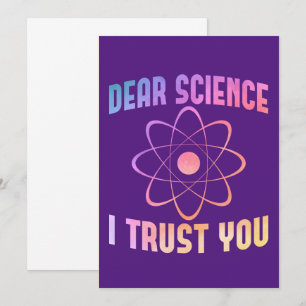Invitación Querida Ciencia Te Confío - Ciencia Divertida