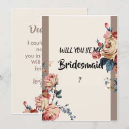 Invitación querida dama de honor