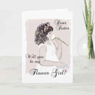 Invitación Querida hermana... ¿Serás mi chica flor?