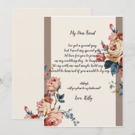 Invitación querida será mi dama de honor