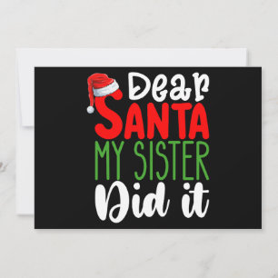 Invitación Querido Papá Noel, mi hermana hizo eso de los Navi