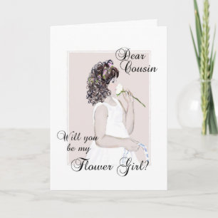 Invitación Querido primo... ¿Serás mi chica flor?