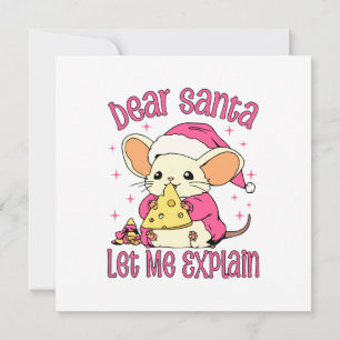 Invitación Querido Santa, Déjame Explicar