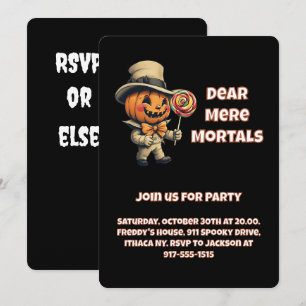 Invitación Queridos Mortales, Únanse a Nosotros Si se Atreven