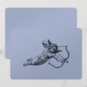 Invitación Querubín Antiguo Cupido Amor