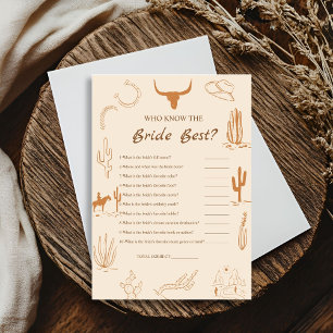 Invitación Quién conoce a la novia el mejor juego de ducha de