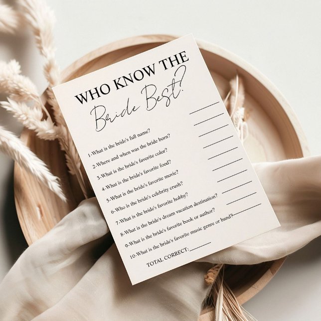 Invitación Quién conoce a la novia el mejor juego de ducha de (Subido por el creador)