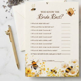 Invitación Quién conoce mejor a la novia juego de la ducha nu