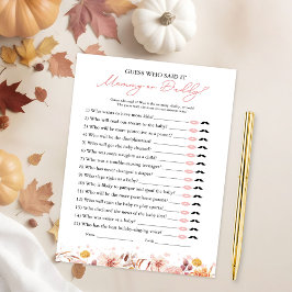 Invitación Quién dijo que cayó en el juego de Baby Shower