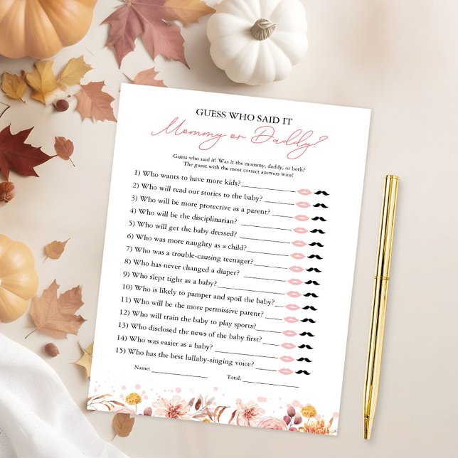 Invitación Quién dijo que cayó en el juego de Baby Shower (Subido por el creador)