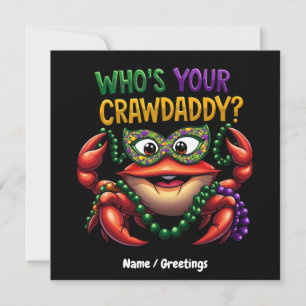 Invitación ¿Quién es tu imbécil mardi gras?