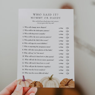 Invitación ¿Quién lo dijo, mami o papi?