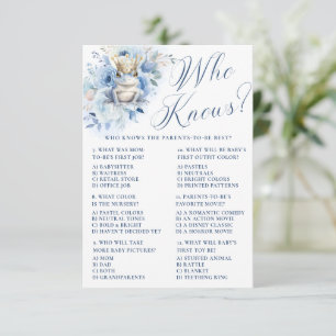 Invitación ¿Quién Sabe Una Ducha Azul De Principito Real?