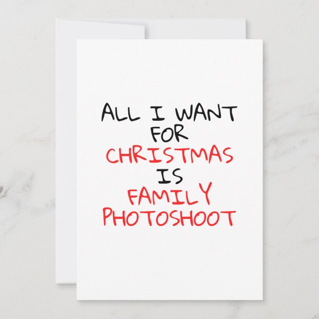 INVITACIÓN QUIEREN UNA FOTO DE LA FAMILIA DE NAVIDADES (Anverso)