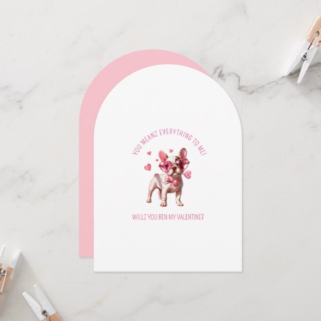 Invitación Quieres decir todo para mí, sé mi San Valentín (Anverso/Reverso In Situ)