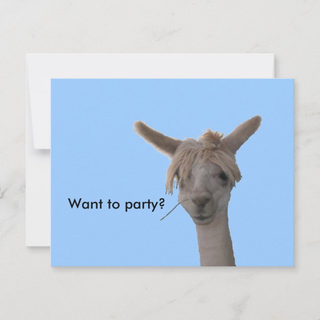 Invitación - ¿Quieres fiesta? (Anverso)