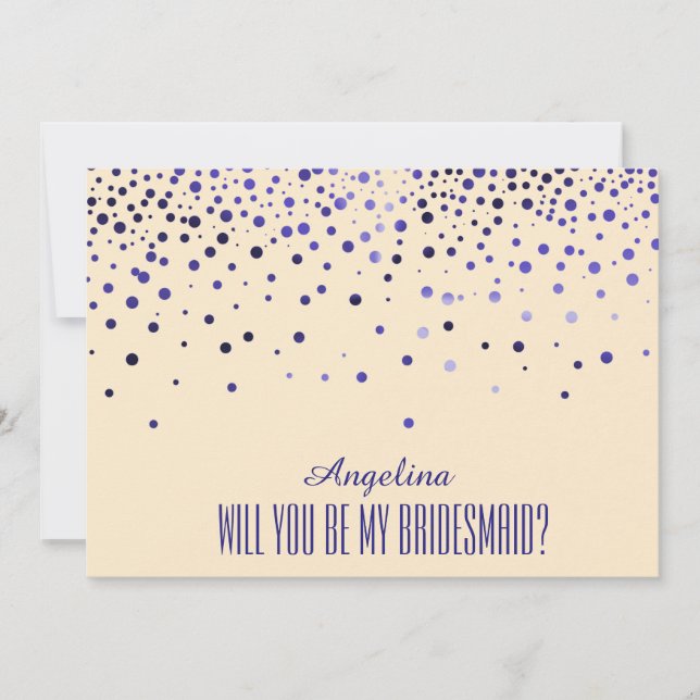 Invitación ¿Quieres ser mi dama de honor? (Anverso)