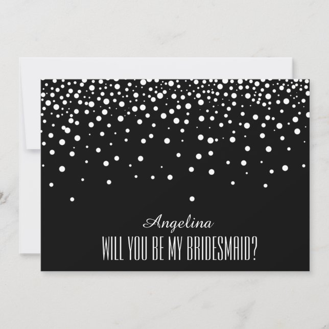 Invitación ¿Quieres ser mi dama de honor? (Anverso)