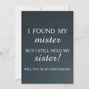 Invitación ¿Quieres ser mi dama de honor?